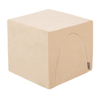 KiddyMoon Spielplatz Velvet Aus Schaumstoff Für Babys Hindernisläufen, Hergestellt In Der EU, sandbeige, Multi-Größe