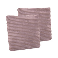 KiddyMoon Kinderkopfkissen 2er Set Kissen 30x30cm Weiches Kinderkissen Für Sofa Oder Kinderzimmer Mit Weicher Struktur, Violett, 2er Pack