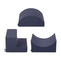 KiddyMoon Spielplatz aus Schaumstoff 3-teiliges Set Hindernisläufen, dunkelblau, Multi-Größe