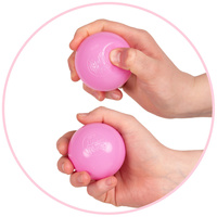 KiddyMoon Kinder Bälle für Bällebad Baby Plastikbälle Spielbälle ∅6cm Made in EU, weiß, 100 Bälle/6cm