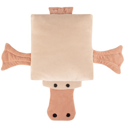 Kiddymoon Kuschelkissen Dekkokissen Velours Samt Tiere Kinderzimmer Kinderzubehör, , UNI