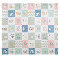 KiddyMoon Babymatte Zweiseitige Krabbelmatte Schaumstoffmatte Für Kinder Kindermatte Kindgerechte Muster Spielplatz Entwicklung Sicherer Und Bequemer Ideal Für Drinnen Und Draußen, Grau-Bergen, 180x200x1,5cm
