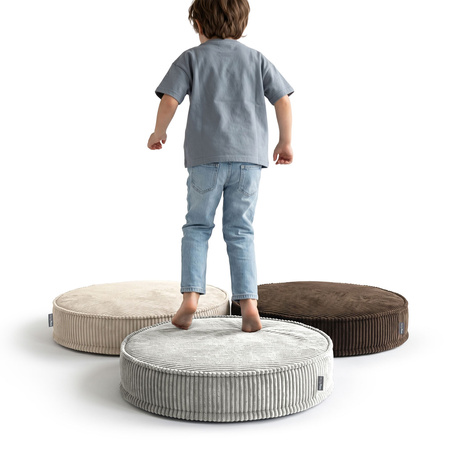 KiddyMoon 3-Teilige Schaumstoff Elements für Kinder Kinderzimmer-Accessoire, hellgrau/beige/braun, Lx3