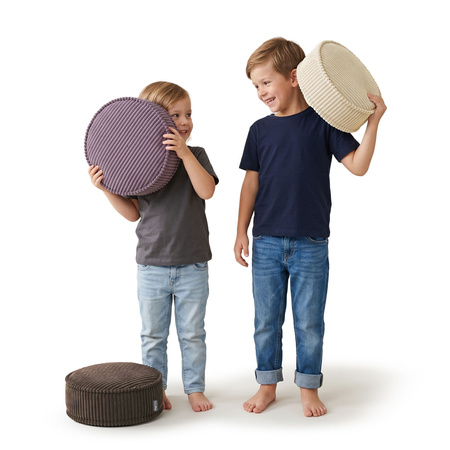 KiddyMoon 3-Teilige Schaumstoff Elements für Kinder Kinderzimmer-Accessoire, beige/braun/violett, Sx3