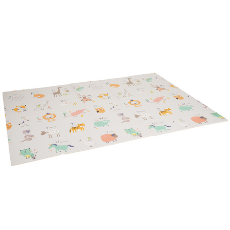 KiddyMoon Babymatte Zweiseitige Krabbelmatte Schaumstoffmatte Für Kinder Kindermatte Kindgerechte Muster Spielplatz Entwicklung Sicherer Und Bequemer Ideal Für Drinnen Und Draußen, Grün-Wald, 150x200x1cm