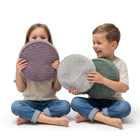 KiddyMoon 3-Teilige Schaumstoff Elements für Kinder Kinderzimmer-Accessoire, grün/hellgrau/violett, Sx3