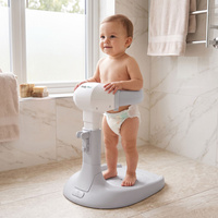 KiddyMoon Baby Duschständer Höhenverstellbar Faltbare Konstruktion, Grau, UNI