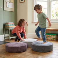 KiddyMoon 3-Teilige Schaumstoff Elements für Kinder Kinderzimmer-Accessoire, dunkelgrau/violett/hellgrau, Mx3