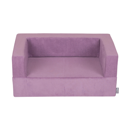 KiddyMoon Kindersofa und Bällen Für Kinder Weiches Schaumstoff-Sofa Leich Modulares Sofa Vielseitig Abnehmbarer Bezug Perfekt für Spiel Lernen und Entspannung, Violett, Sofa