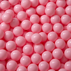 KiddyMoon Kinder Bälle für Bällebad Baby Plastikbälle Spielbälle ∅6cm Made in EU, puderrosa, 50 Bälle/6cm