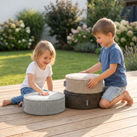 KiddyMoon 3-Teilige Schaumstoff Elements für Kinder Kinderzimmer-Accessoire, hellgrau/beige/braun, Sx3
