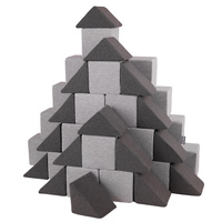 KiddyMoon Schaumstoff Würfel für Baby Weiche Blöcke Schaum Spielzeug Montessori-Spielzeug mit Schaum und viel Spaß für Kinder, Hergestellt in der EU, Mix: hellgrau-dunkelgrau, 48 Stücke