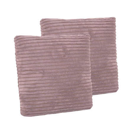 KiddyMoon Kinderkopfkissen 2er Set Kissen 30x30cm Weiches Kinderkissen Für Sofa Oder Kinderzimmer Mit Weicher Struktur, Violett, 2er Pack