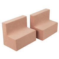 KiddyMoon Spielplatz aus Schaumstoff Stüfchen/Stüfchen, wüstenrosa, Multi-Größe