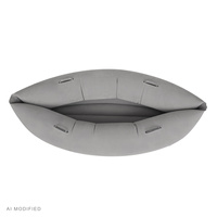KiddyMoon Peapod Sensorischer Stuhl für Kinder Aufblasbarer Entlastungstherapie, grau, L