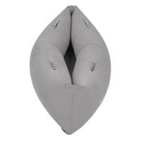 KiddyMoon Peapod Sensorischer Stuhl für Kinder Aufblasbarer Entlastungstherapie, grau, M