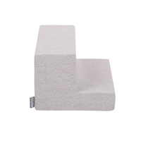 KiddyMoon Spielplatz aus Schaumstoff mit Quadrat Bällebad Ballgruben für Babys Spielbad Hindernisläufen, Hergestellt in der EU, hellgrau:weiß/grau/minze, Bällebad (200 Bälle) + Stüfchen