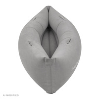 KiddyMoon Peapod Sensorischer Stuhl für Kinder Aufblasbarer Entlastungstherapie, grau, L