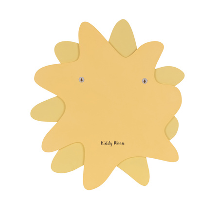 KiddyMoon Wanddekor 3D Wandskulpturen Kinderzimmer Akccessoire Für Kinder Wanddeko, Sonne: Gelb, UNI