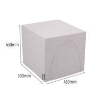 KiddyMoon Spielplatz aus Schaumstoff Hügel/Tunnel Hindernisläufen, hellgrau, Multi-Größe