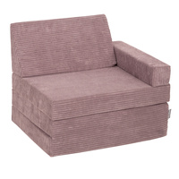 KiddyMoon Kindersessel aus Schaumstoff Sessel für Kinder Kinderzimmer Faltmatratze Relaxsessel Kuschelsessel, violett, Kindersofa