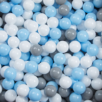 Baby Spielzelt Mit Plastikbällen Für Kinder Leicht und Kompakt ideal für Drinnen Und Draußen Fördert Sensorische Integration Schneller Aufbau, grau:grau/weiß/babyblue, 300 Bällen