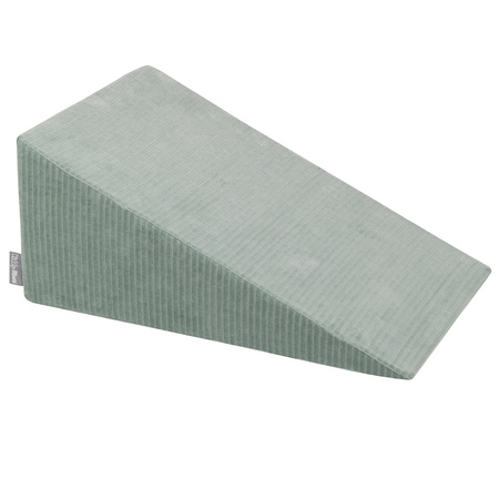 KiddyMoon Spielplatz Aus Schaumstoff Für Kinder mit Bälle Waschbare Bezug, grün: dunkeltürkis/pastellbeige/kupferrot, Bällebad (200 Bälle) + Zwickel