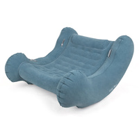 KiddyMoon Sensorischer Stuhl Rocker Für Kinder Sensorische Wippe Mit Pumpe, Blau, L