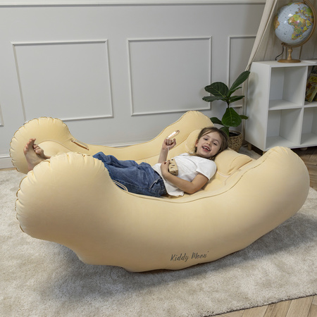 KiddyMoon Sensorischer Stuhl Rocker Für Kinder Sensorische Wippe Mit Pumpe, Beige, L