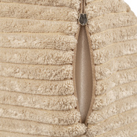 KiddyMoon Kindersessel aus Schaumstoff Sessel für Kinder Kinderzimmer Faltmatratze Relaxsessel Kuschelsessel, beige, Kindersofa