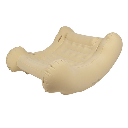 KiddyMoon Aufblasbarer Schaukel-Balancer PVC sensorisches Spielzeug, Beige, L