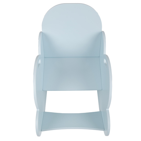 KiddyMoon Bogenwippe für Kinder Wölkchen Holzwippe Wippe Montessori AR-002, blau, Wölkchen