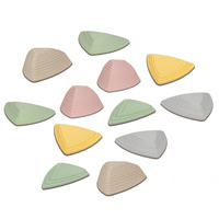 KiddyMoon Balanciersteine für Kinder Flusssteine Babys Hügelkuppen zur Förderung von Balance Balancieren Motorik und Koordination Trittsteine für Kleinkinder Fördert Rutschfester, bunt, 12 Stücke