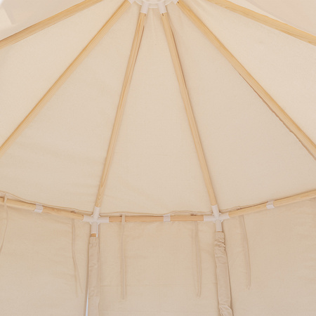 KiddyMoon Spielzelt Kinderzelt Faltbare Für Kinder Pavillon Förmiges Kinderhaus Leicht Zu Montieren Zum Spielen Und Entspannen Geeignet Für Drinnen Und Draußen, Naturfarbe:weiß/perle/pastellbeige/grüngrau, 300 Bälle