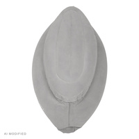 KiddyMoon Peapod Sensorischer Stuhl für Kinder Aufblasbarer Entlastungstherapie, grau, L