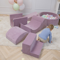 KiddyMoon Spielplatz Aus Schaumstoff Für Kinder Waschbare Bezug, Violett, Multi-Größe