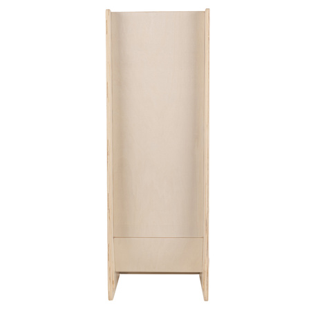 KiddyMoon Rutsche / Sitz 2in1 aus Holz für Kleinkinder, Freistehende Rutsche SC-002, natürlich, Groß