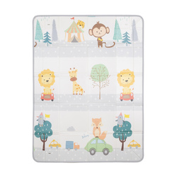 KiddyMoon Matte FM-002, Orange-Zirkus, 180x150x0,6cm