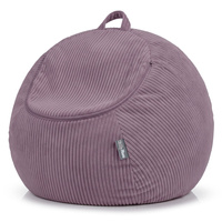 KiddyMoon Sitzsack für Kinder 2-in-1 Spielzeug Aufbewahrung 80x80x50cm, Violett
