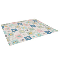 KiddyMoon Babymatte Zweiseitige Krabbelmatte Schaumstoffmatte Für Kinder Kindermatte Kindgerechte Muster Spielplatz Entwicklung Sicherer Und Bequemer Ideal Für Drinnen Und Draußen, Braun-Elefant, 180x200x1cm