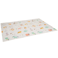 KiddyMoon Babymatte Zweiseitige Krabbelmatte Schaumstoffmatte Für Kinder Kindermatte Kindgerechte Muster Spielplatz Entwicklung Sicherer Und Bequemer Ideal Für Drinnen Und Draußen, Grün-Wald, 150x200x1cm