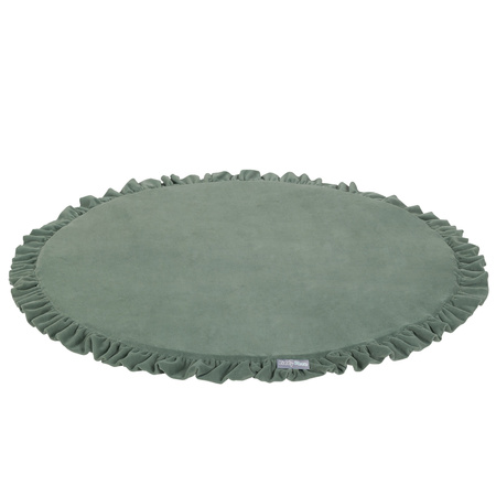 KiddyMoon Spielmatte für Kinder Aus Schaumstoff Montessori Weiche Kindermatte Babymatte Baby Spieldecke Krabbelmatte Schaumstoffmatte Spielzeug Teppich, Hergestellt In EU, Waldgrün