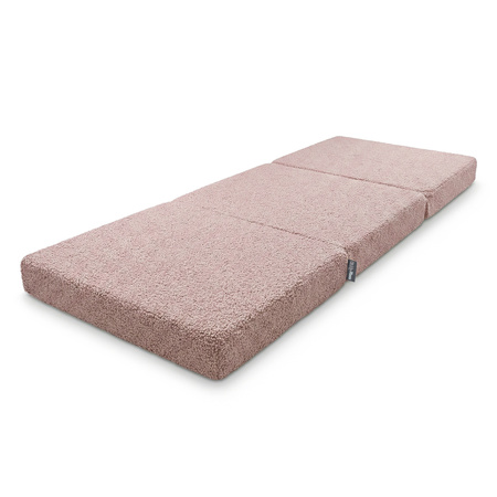 KiddyMoon Kindersessel Für Kinder Teddy-Plüsch, Aufklappen Sessel Kinderstuhl Für Kinderzimmer Stuhl Faltmatratze, rosa, Kindersofa