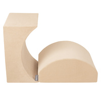 KiddyMoon Spielplatz aus Schaumstoff Rampe/Kopfteil, sandbeige, Multi-Größe