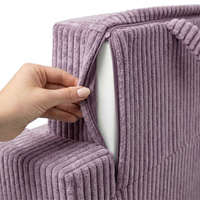 KiddyMoon Klappbarer Kindersessel aus Schaumstoff Kindersofa, violett, UNI