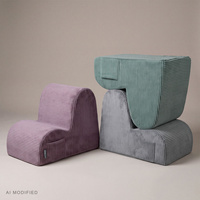 KiddyMoon KM-FT-CLOUD Möbel Sessel, violett
