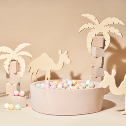 KiddyMoon Überzug fürs Bällebad für Babys Kinder, , 90x30cm