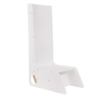 KiddyMoon Kinder Rutsche Aus Holz Stabile Kleinkinderrutsche Multifunktion Montessori, weiß, Groß