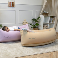KiddyMoon Peapod Sensorischer Stuhl für Kinder Aufblasbarer Entlastungstherapie, beige, M