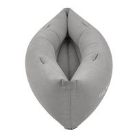 KiddyMoon Peapod Sensorischer Stuhl für Kinder Aufblasbarer Entlastungstherapie, grau, L